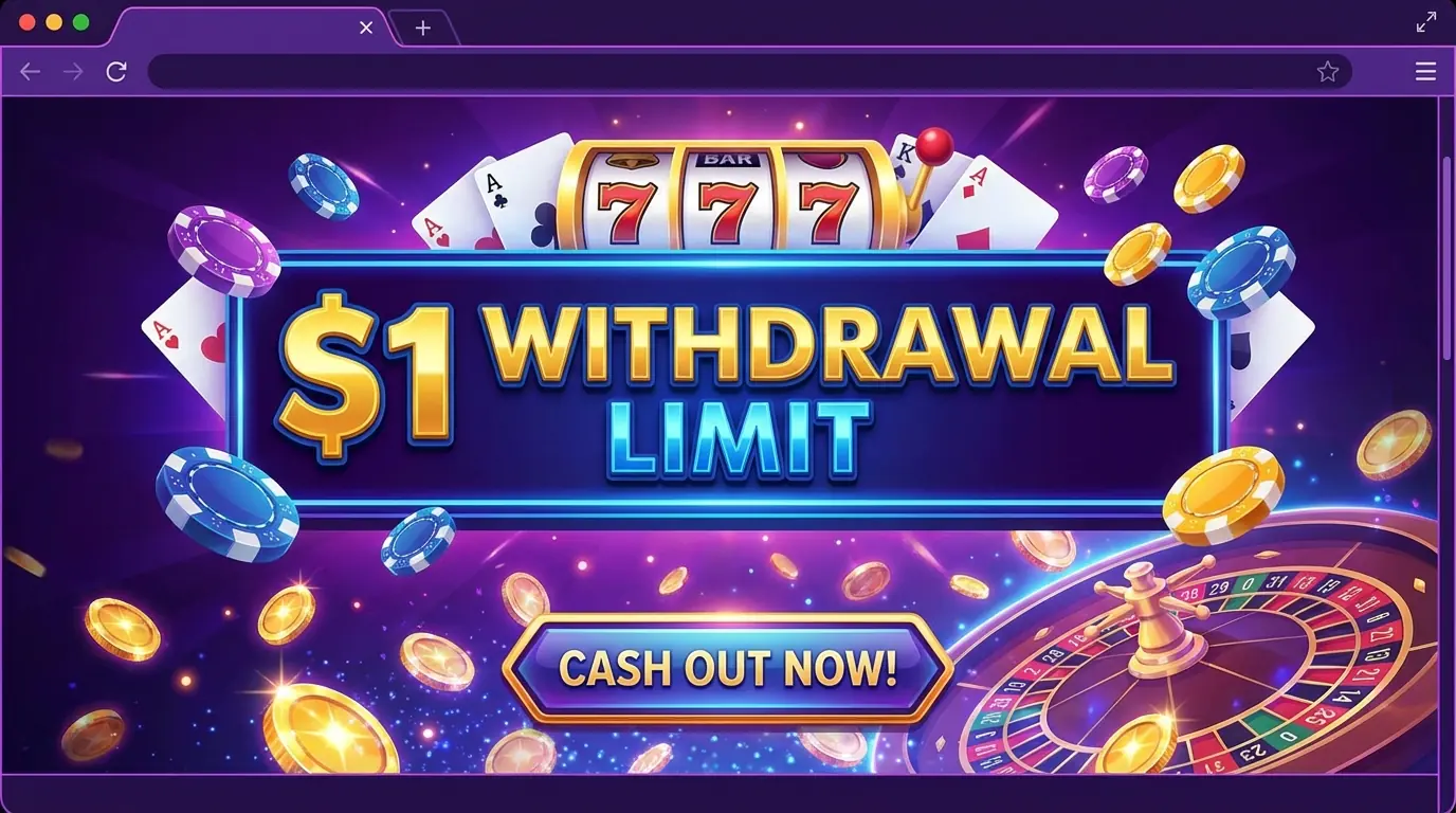 1 € uttak Vinyl casino